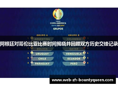 阿根廷对哥伦比亚比赛时间揭晓并回顾双方历史交锋记录 阿根廷对哥伦比亚比赛时间揭晓并回顾双方历史交锋记录